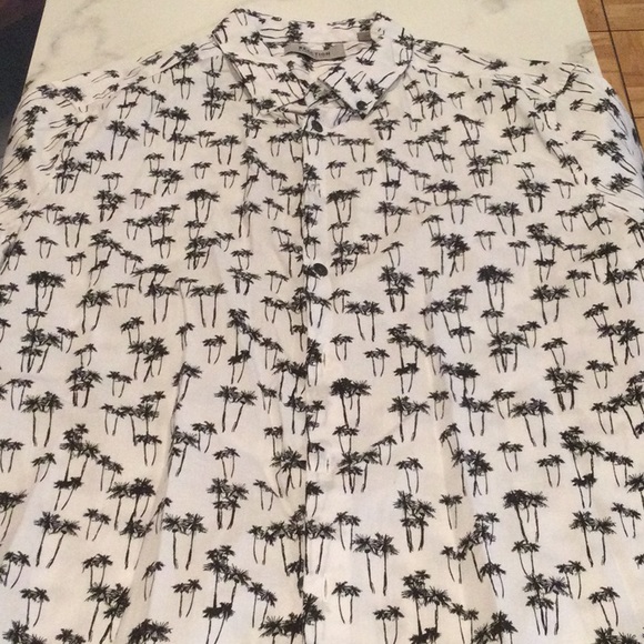 MENS floral short sleeve BUTTON DOWN , medium - Picture 3 of 6